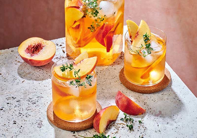 Peach and Jasmine Tea Cooler
