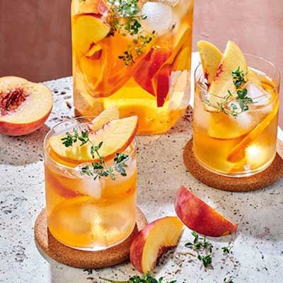 Peach and Jasmine Tea Cooler