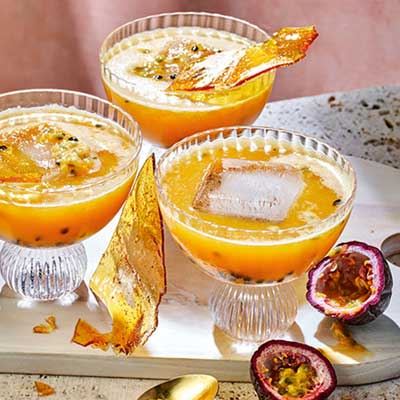 Passionfruit and Salted Caramel Mocktail