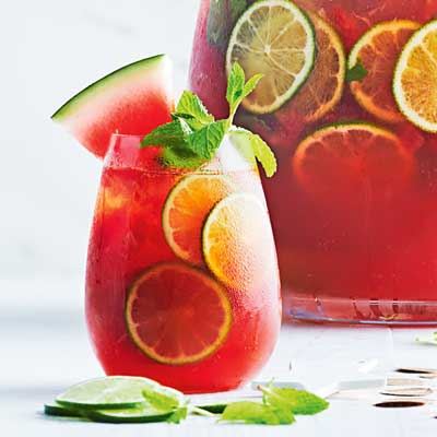 Watermelon and Lime Caprioska Punch